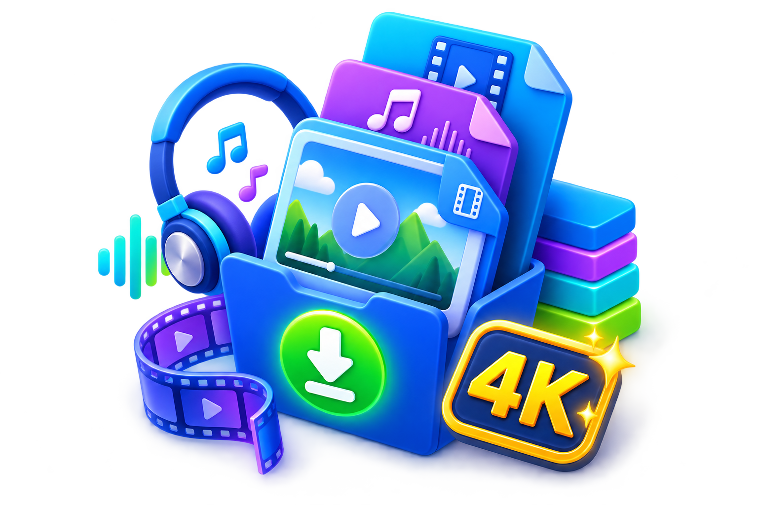 Save4k media toolkit for video, audio and files