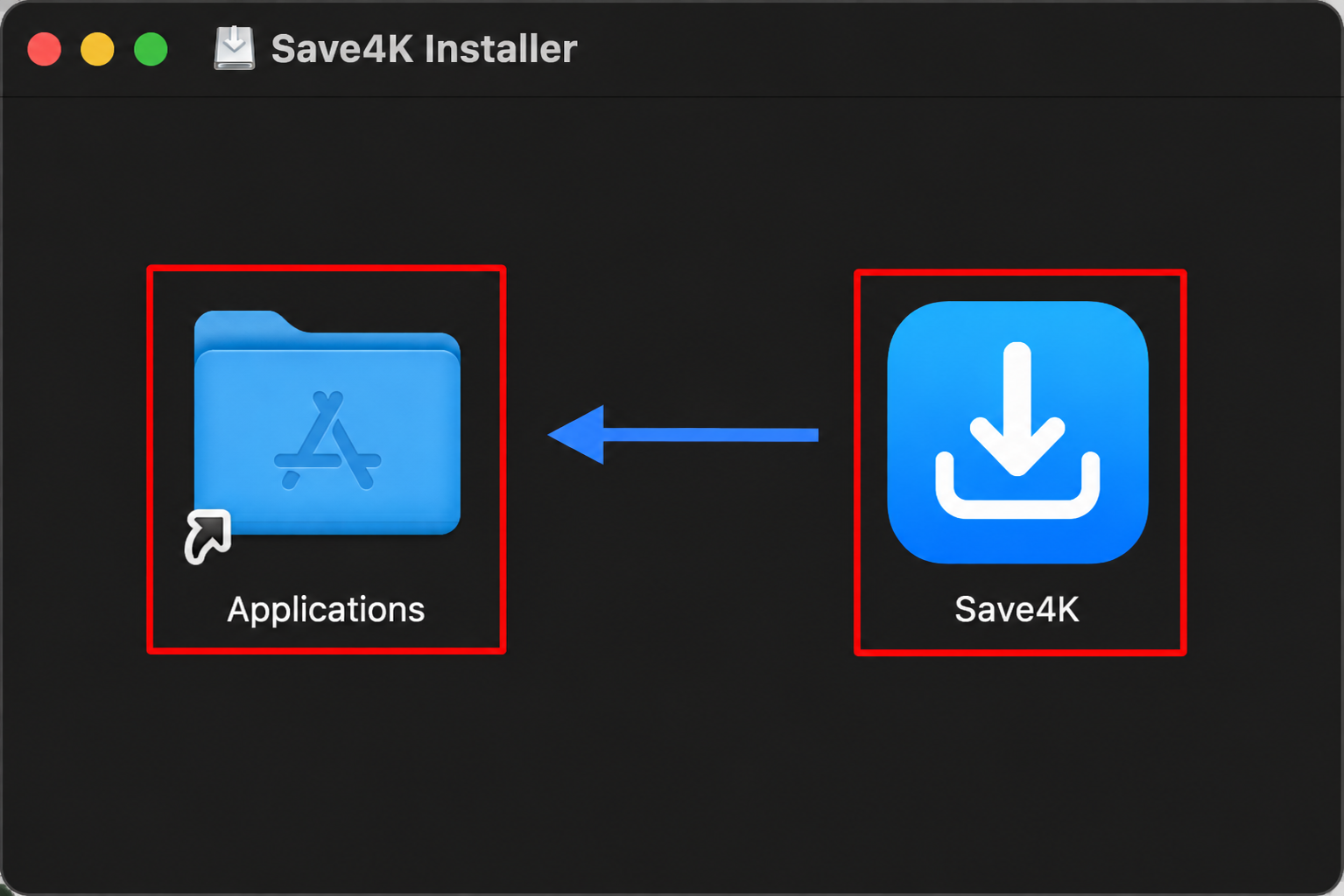 Move Save4K to Applications